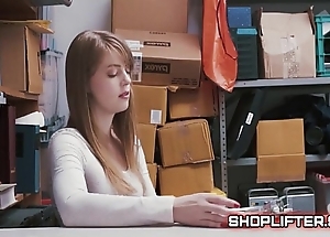 Amazing shoplifting amature backroom sextape