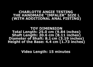 Charlotte Angie Testing The Handmade Impaler Precinct L (With Partner in crime Anal Fisting) TWT135