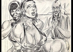 Amazons big-busted mixed wrestling of a female lesbian wrestling adroitness comics