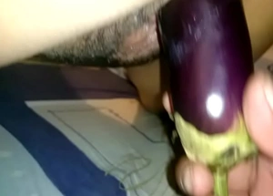 Bonking my wife with a obese eggplant
