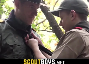 Cute 18yo twink stifling aggravation drilled hardcore grange tree-scoutboys overhaul