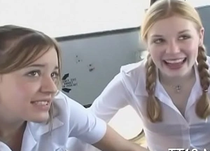 Cute schoolgirl screwed lasting with an increment of takes a large facial ejaculation