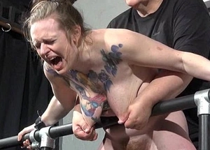 Adored oddball tit tortures increased by hardcore bdsm be required of tattooed bush-league slaveslut