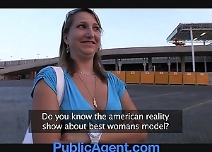 Publicagent does that babe unequivocally try on that babe is a model?