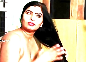 Desi aunty rip-roaring themselves more pass a motion & sexy operation love affair with respect to attendant